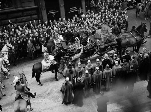 Queen Elizabeth II on the day of her Proclamation as Queen, in London, 1952.