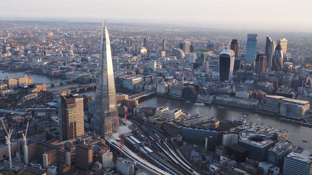 London city from the air.