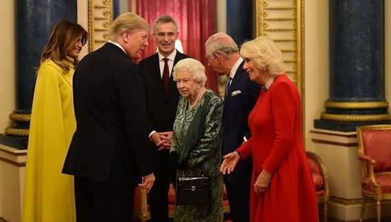 Queen Elizabeth with Donald Trump