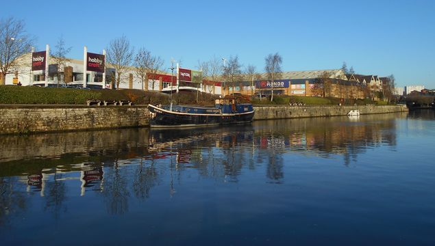 River Medway at Maidstone, in Kent.