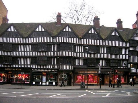 Staple Inn, on Chancery Lane, London.